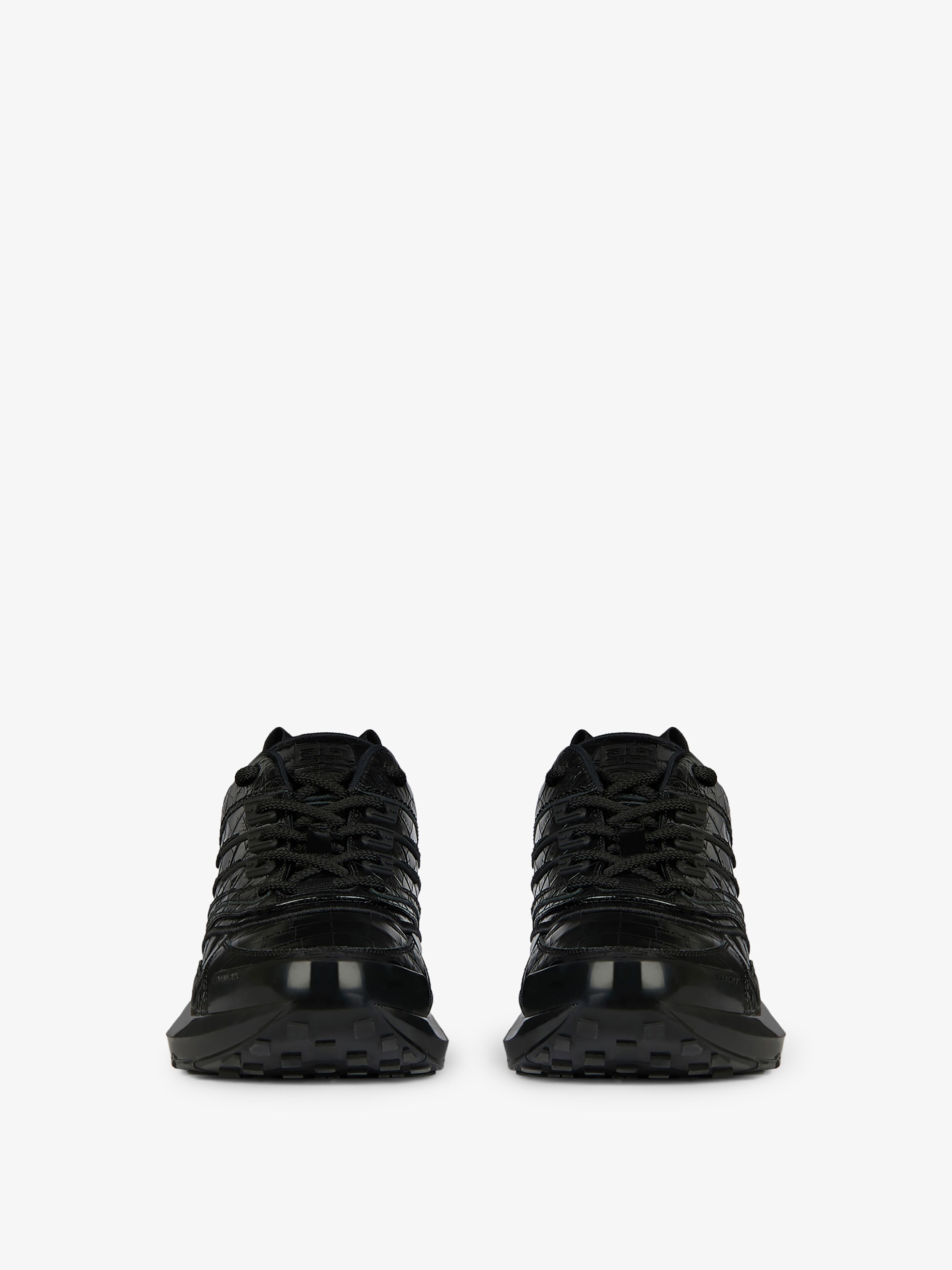 GIV 1 sneakers in crocodile effect leather